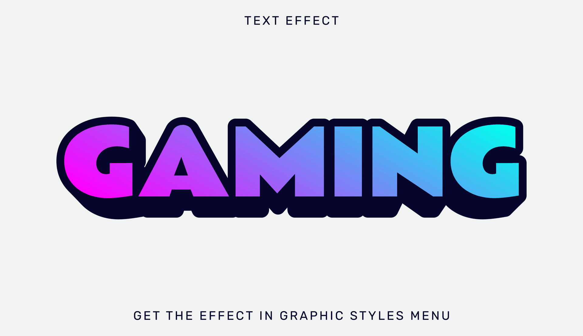 Gaming text effect template in 3d design 26584092 Vector Art at Vecteezy