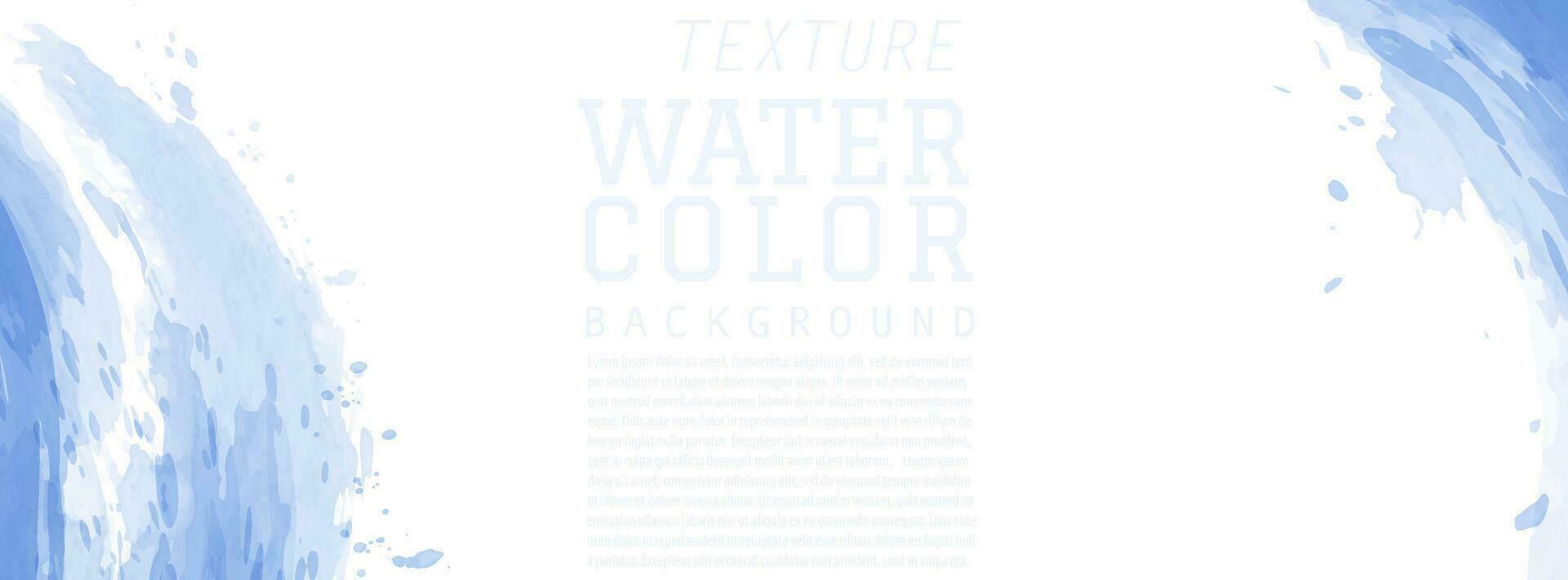 Abstract light blue surface of watercolor texture vector