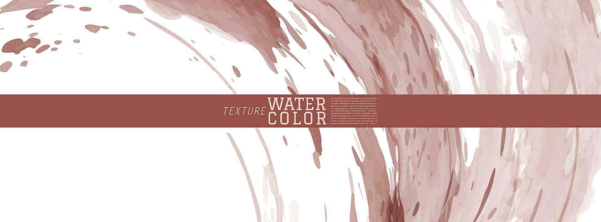 Red Earth tone watercolor splash background vector