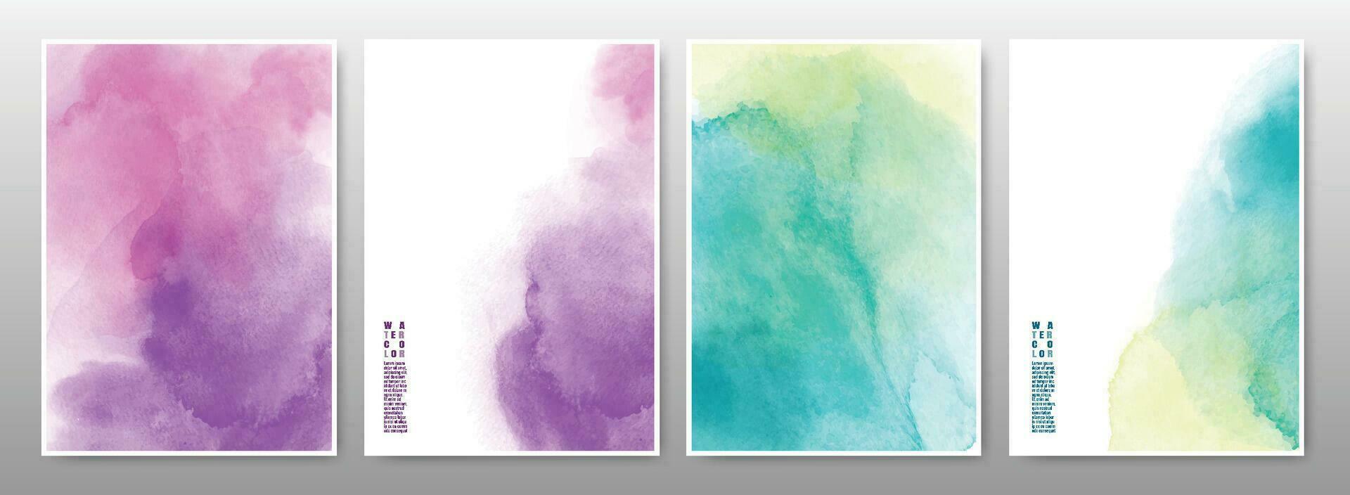 Mixed multicolor of the watercolor background vector