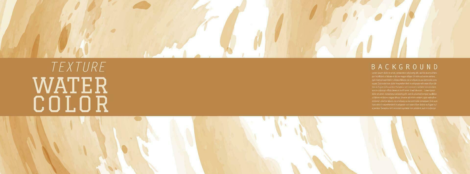 Beige Earth tone watercolor background vector