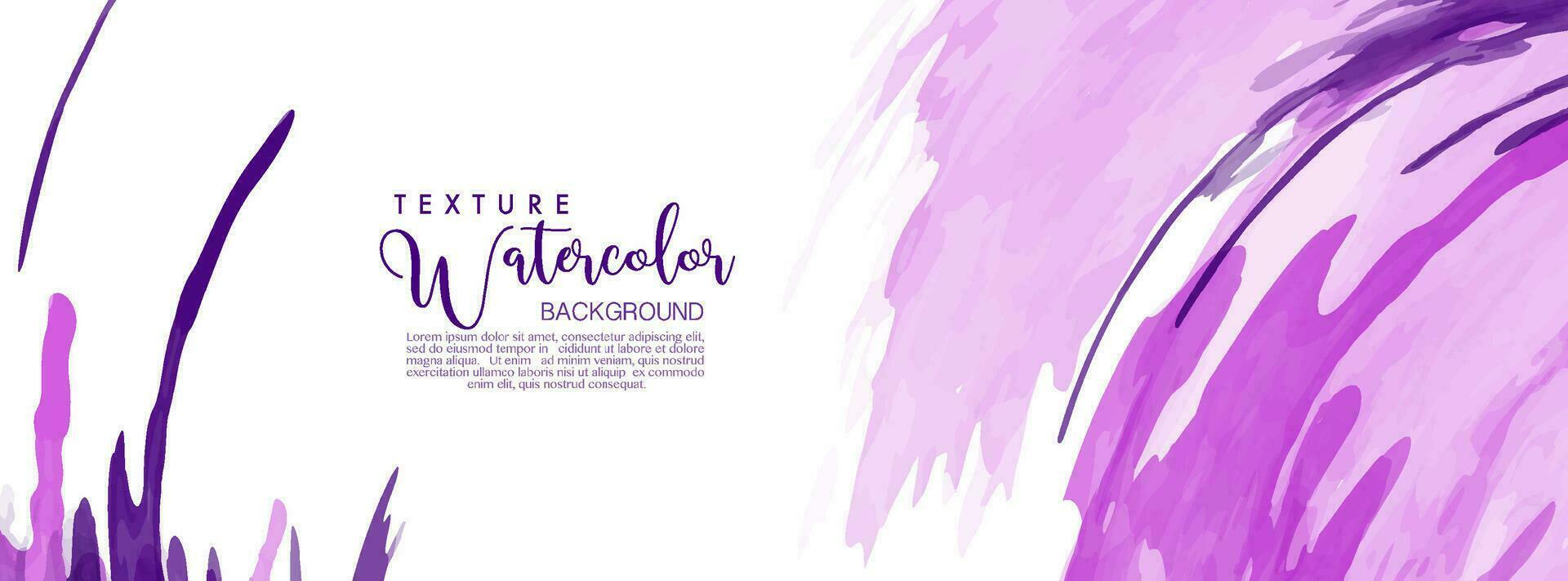 Light purple surface of splash watercolor banner vector