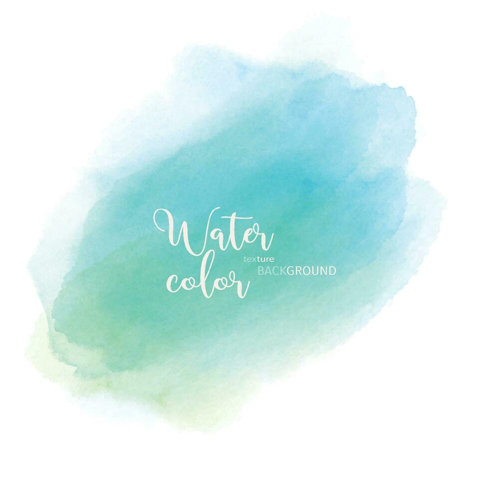 Light green blue abstract watercolor background vector