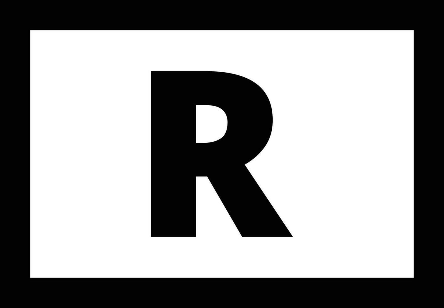 R movie rating sign vector