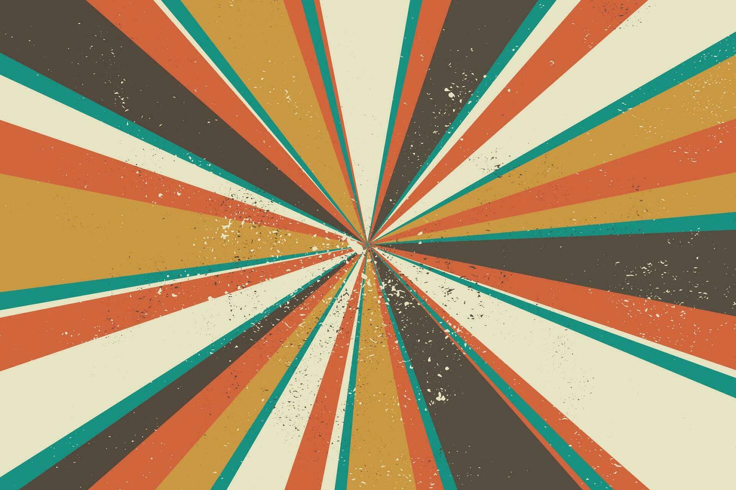 Motion Zoom Line vintage rays sunburst retro background With Grunge style vector