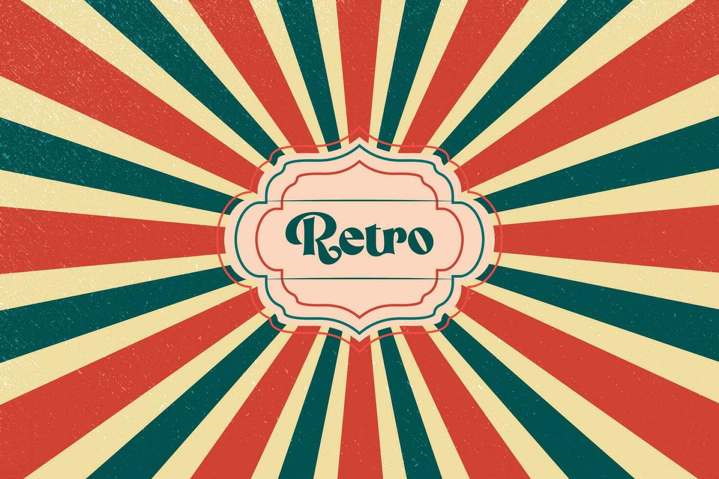 Motion Zoom Line vintage rays sunburst retro background With Grunge style vector