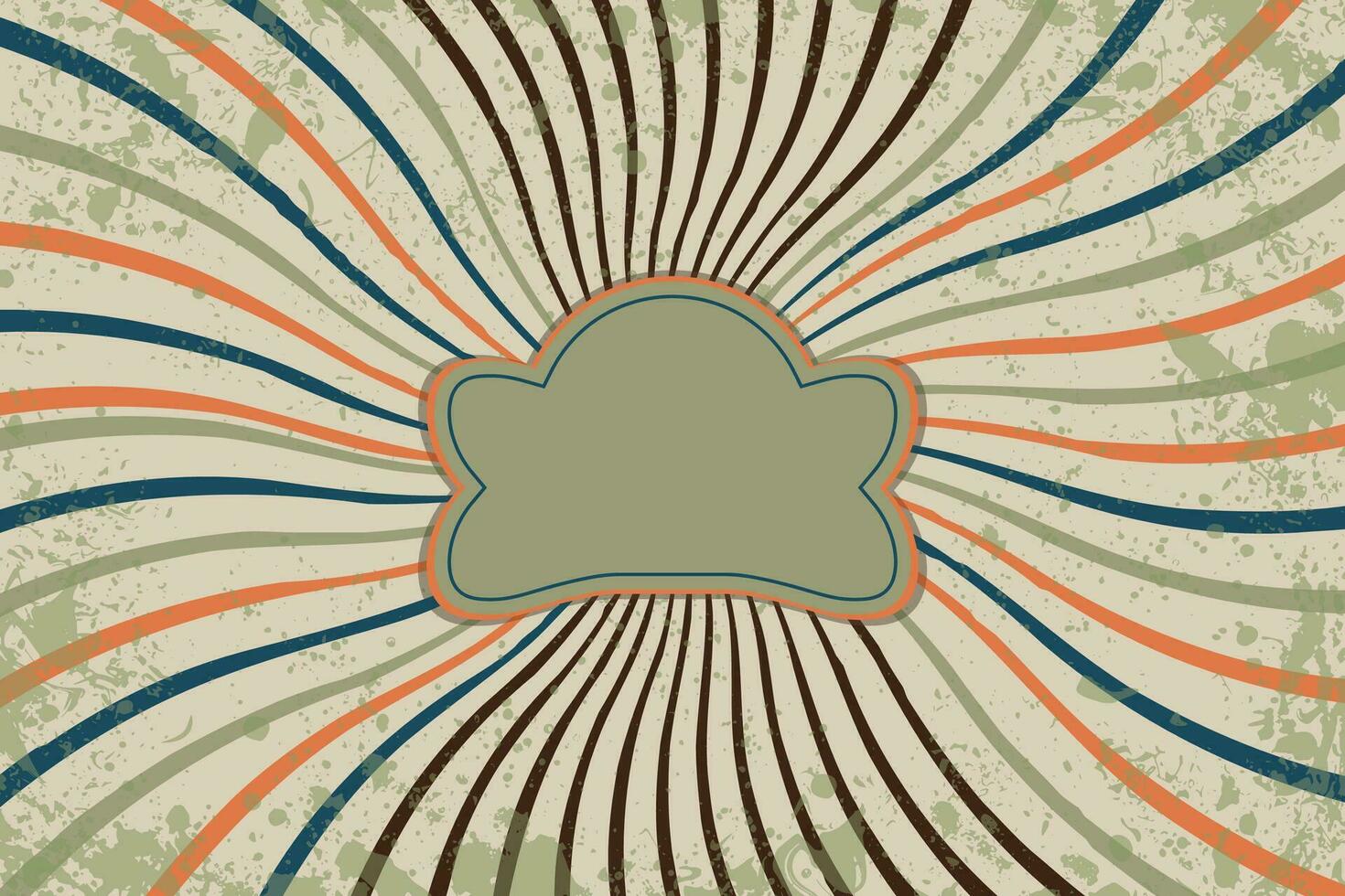 Motion Zoom Line vintage rays sunburst retro background With Grunge style vector