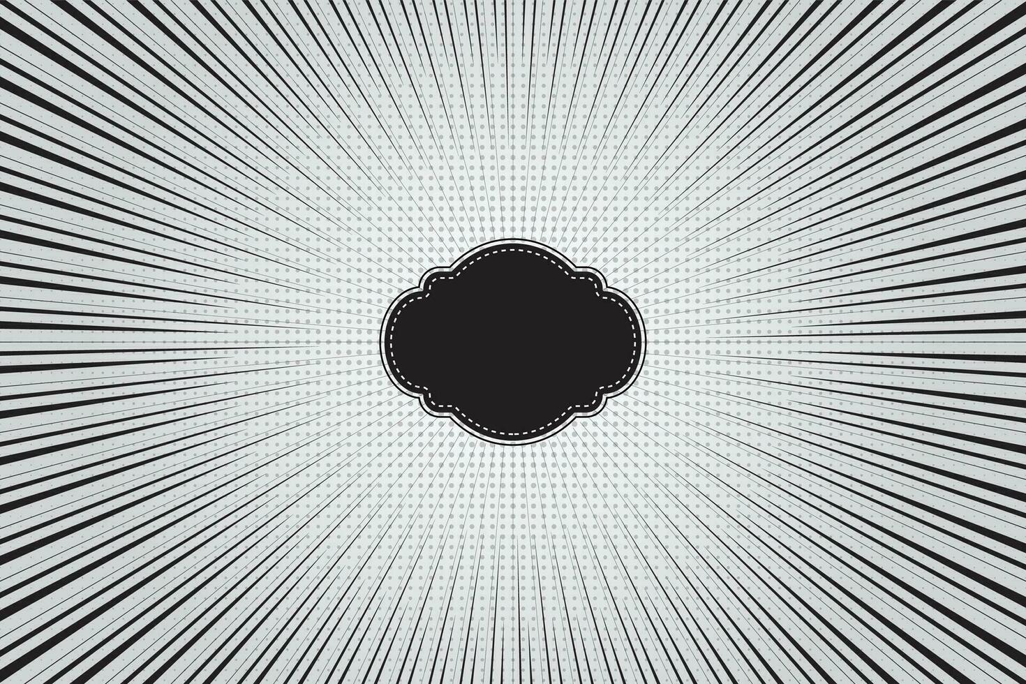 Comic Hand drawn zoom lines motion background And Sunburst pattern vector