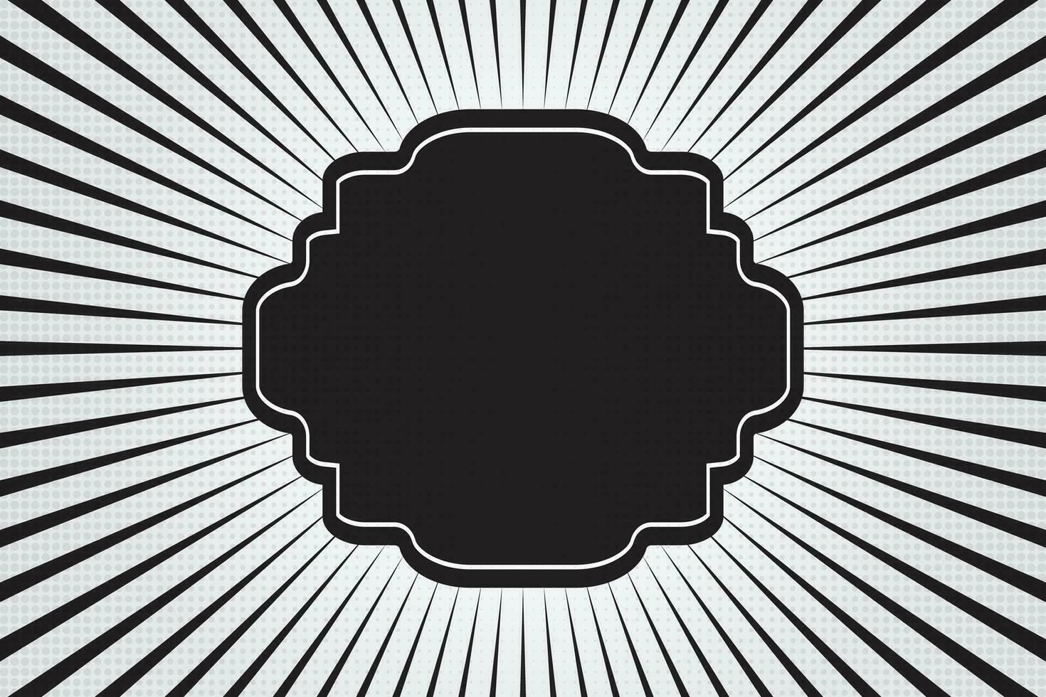 Comic Hand drawn zoom lines motion background And Sunburst pattern vector