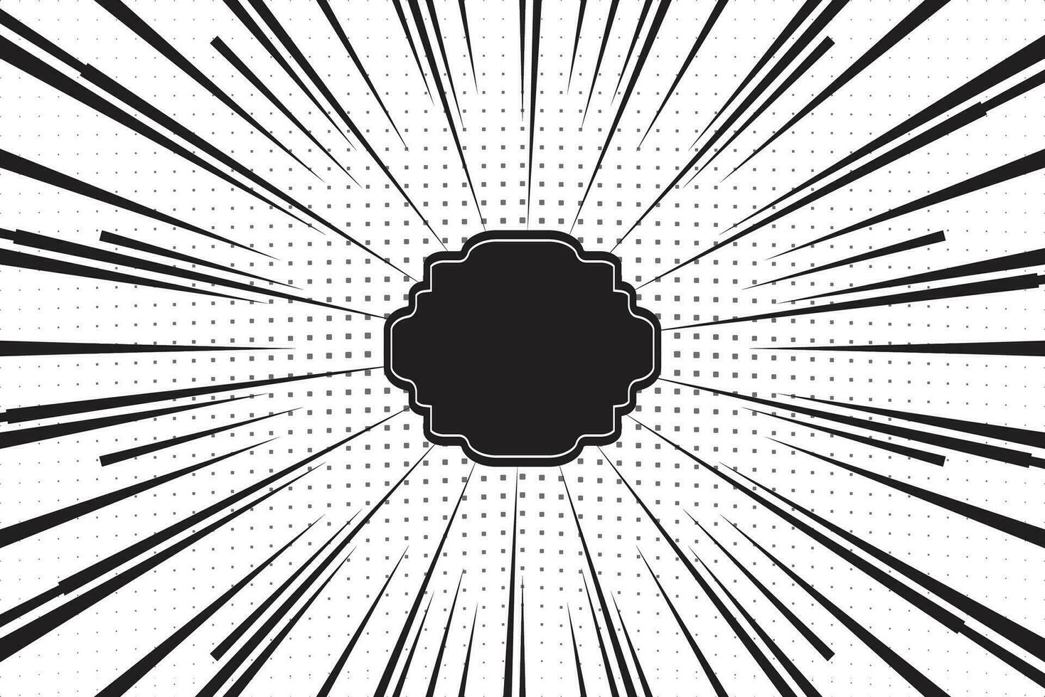 Hand Drawn Comic Abstract Motion Speed Line Zoom Effect Backgroundd vector