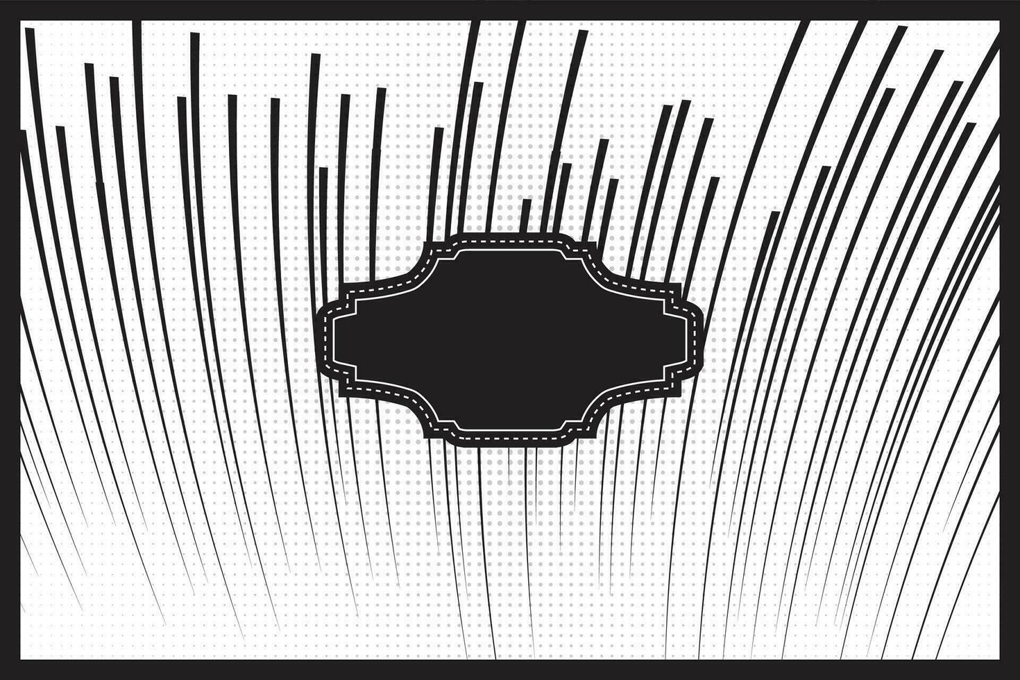 cómic mano dibujado enfocar líneas movimiento antecedentes y rayos de sol modelo vector