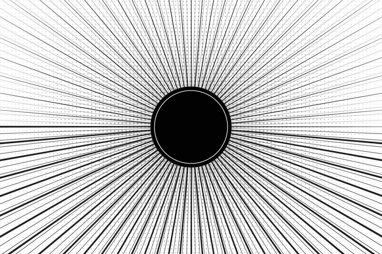Hand Drawn Comic Abstract Motion Speed Line Zoom Effect Backgroundd vector