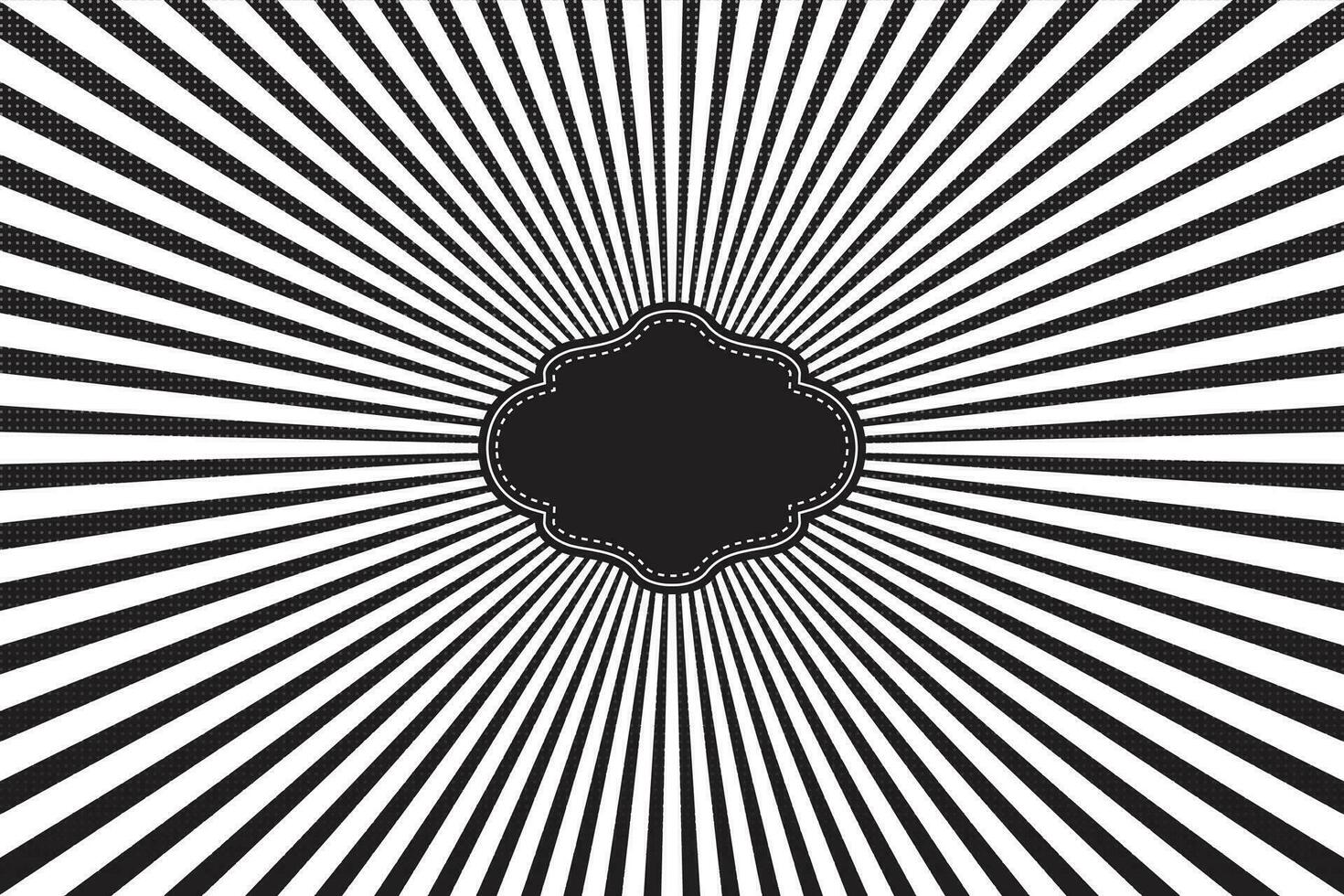 Hand drawn Comic zoom effect background vector