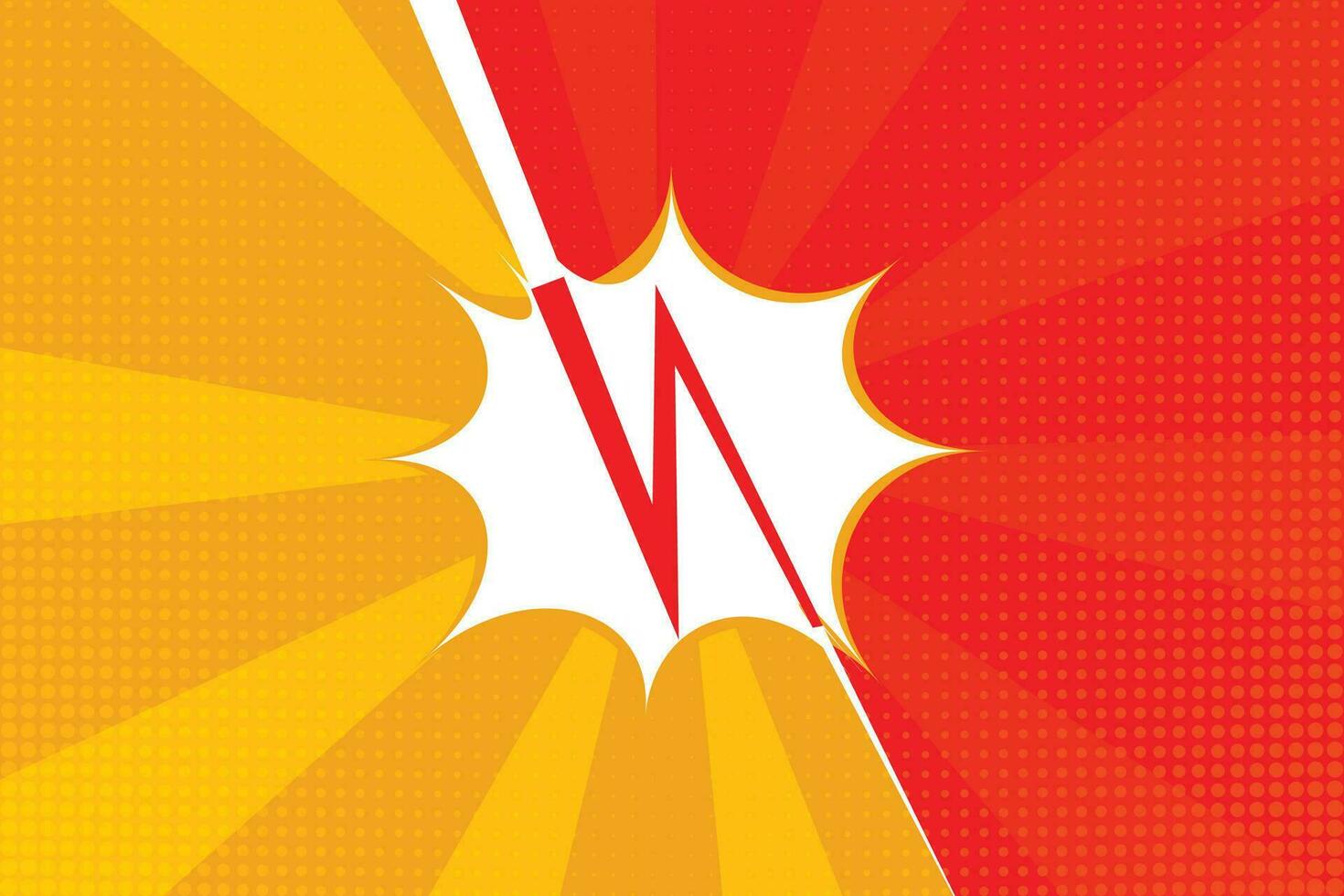 Comic Style Sun Ray Zoom Speed Line abstract background vector