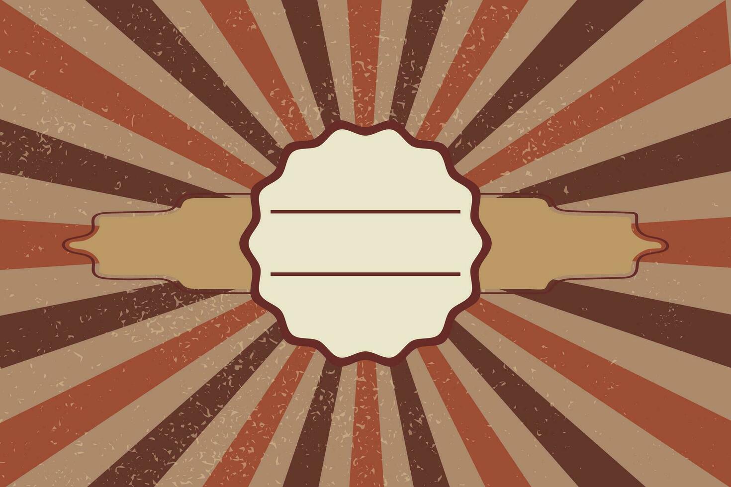 Motion Zoom Line vintage rays sunburst retro background With Grunge style vector