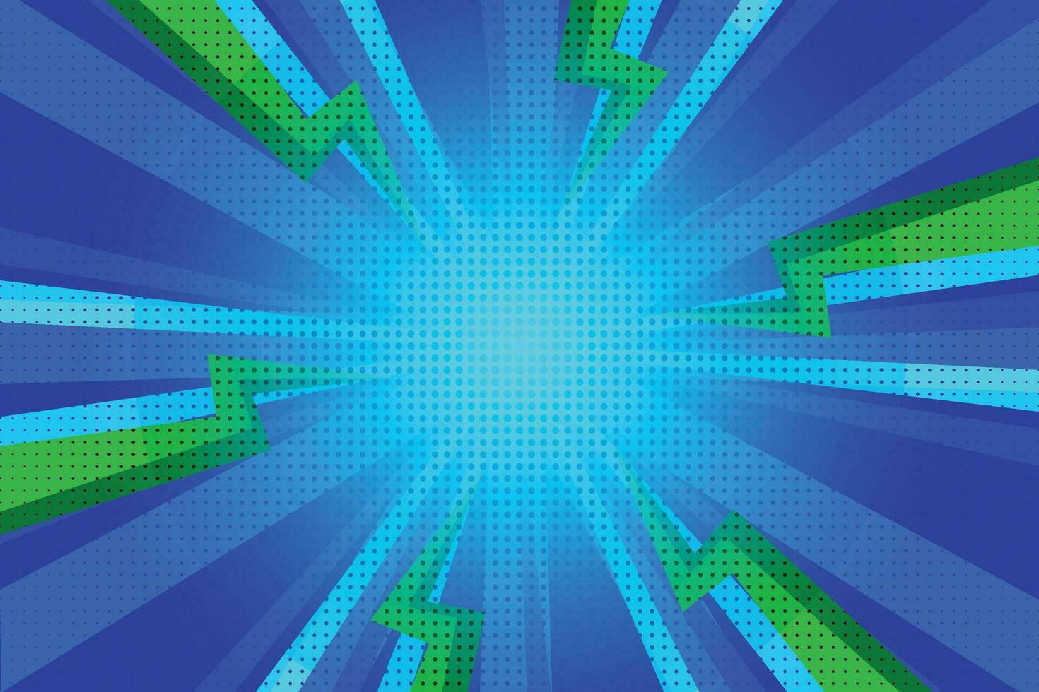 Comic Style Sun Ray Zoom Speed Line abstract background vector