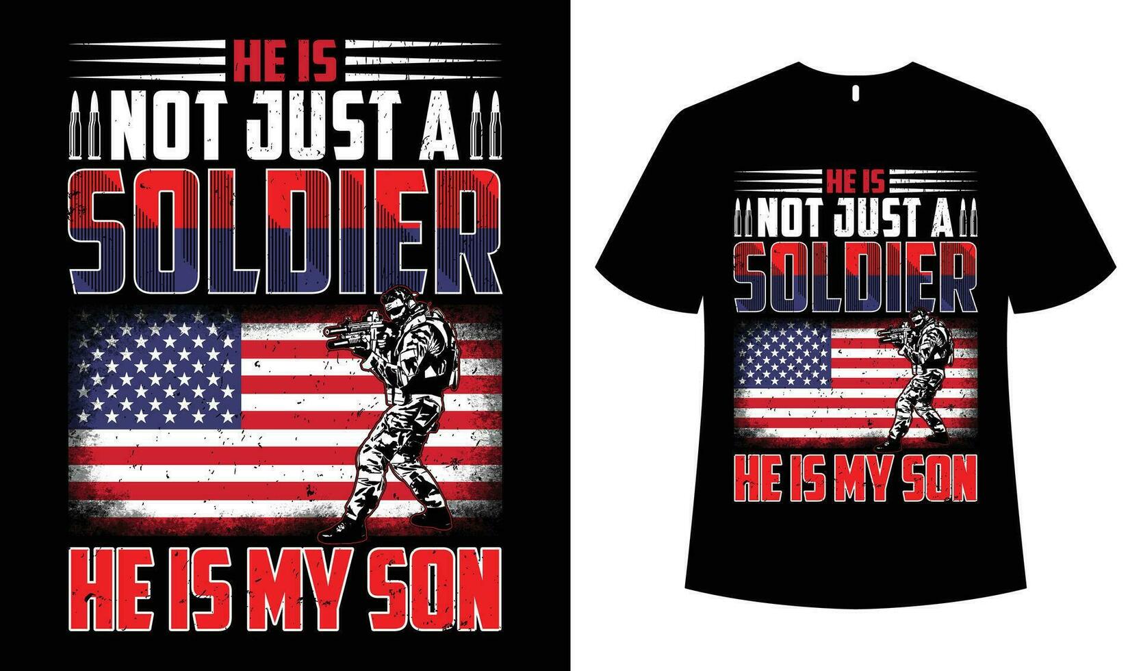 USA Veteran t-shirt Design Template Vector Image.