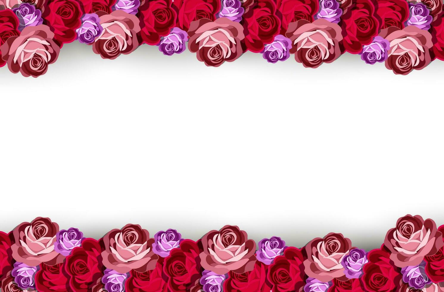 Rose background, Valentine's Day romantic concept. vector