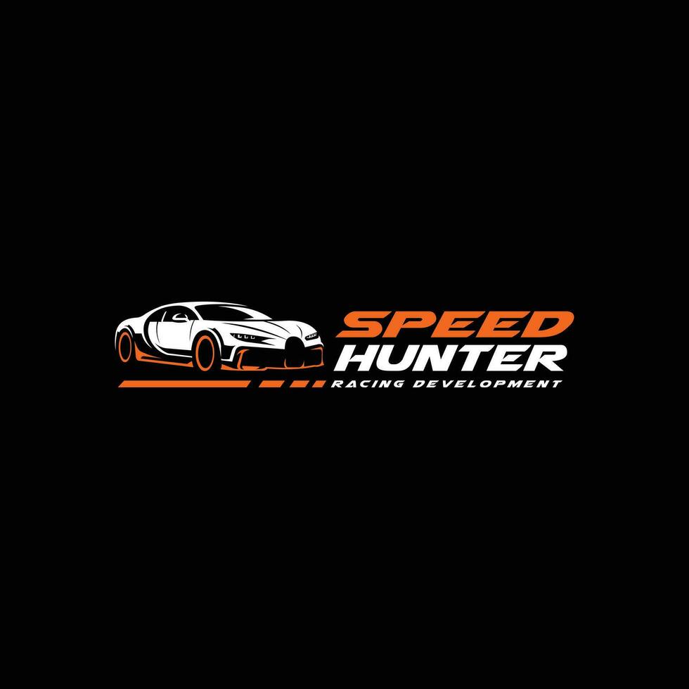 Car Racing Speed Logo Vector. Speed Hunter Development Vector Logo Isolated