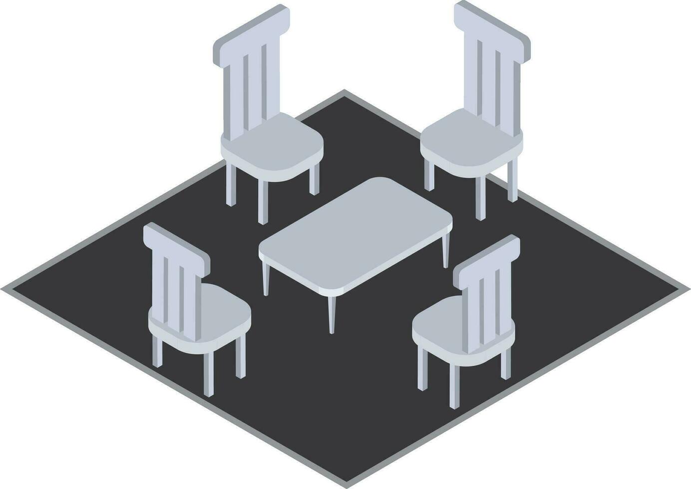 Table and Chairs vector