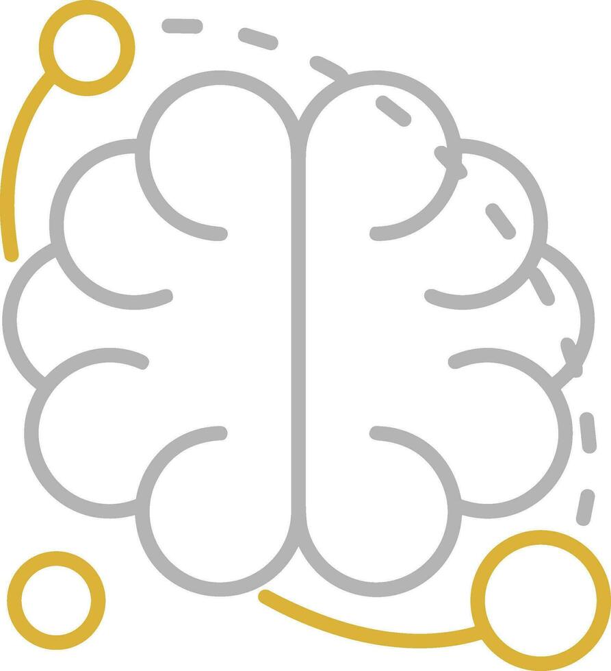 Brain idea symbol icon vector image. Illustration of the creative intelligence think design image