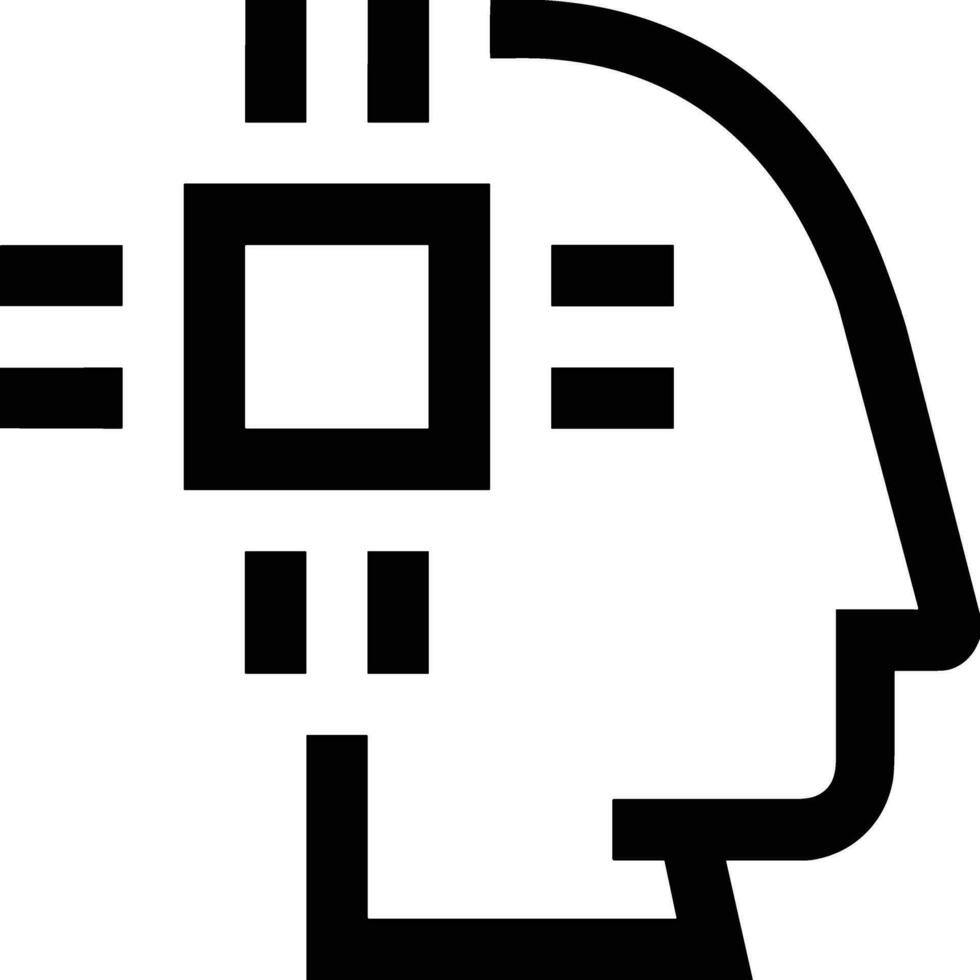 Brain idea symbol icon vector image. Illustration of the creative intelligence think design image