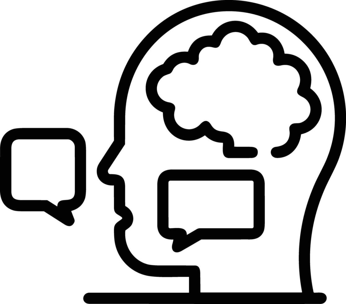 Brain idea symbol icon vector image. Illustration of the creative intelligence think design image