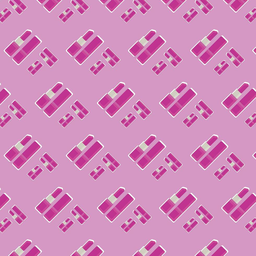 Pink Cosmetic Seamless Pattern Background vector
