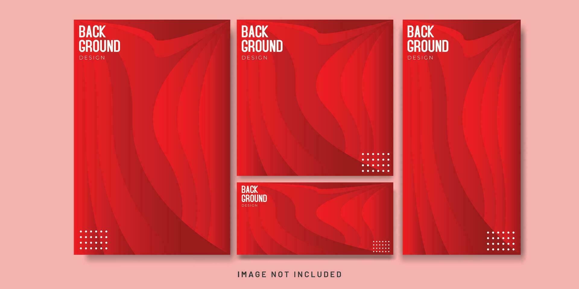 Background Gradient Abstract Geometric Flyer and Social media Bundle Set vector