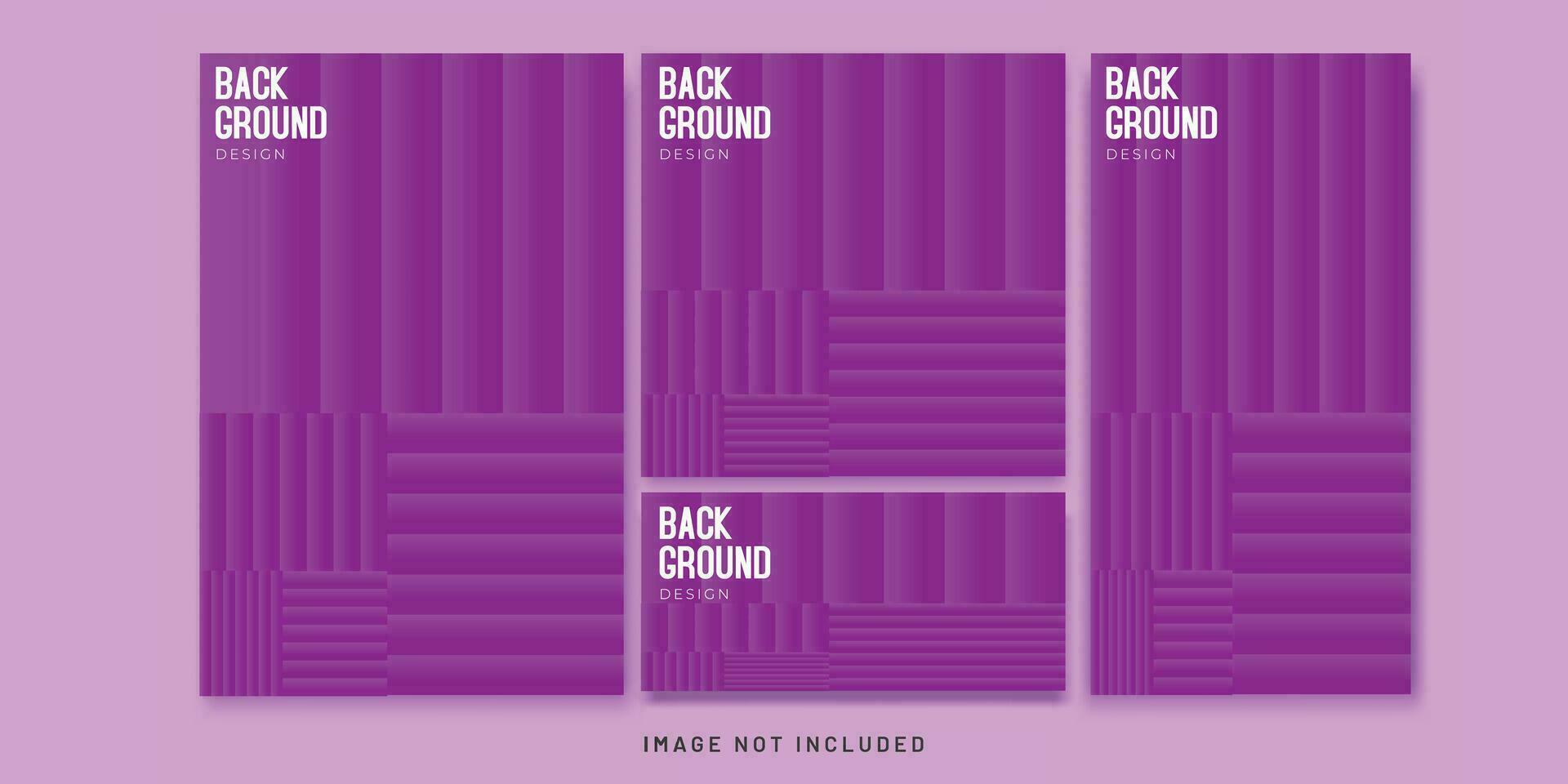 Background Gradient Abstract Geometric Flyer and Social media Bundle Set vector