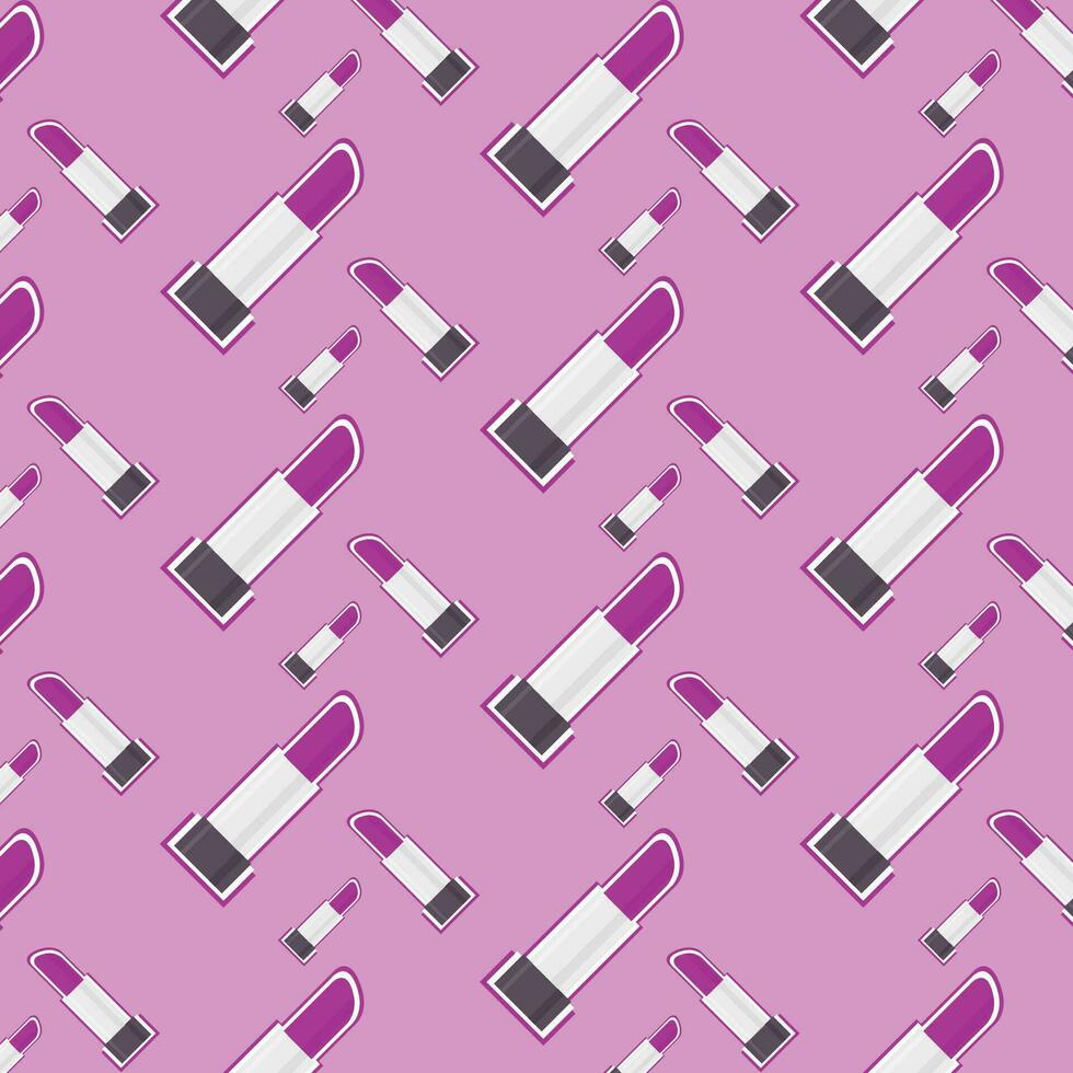 Pink Cosmetic Seamless Pattern Background vector