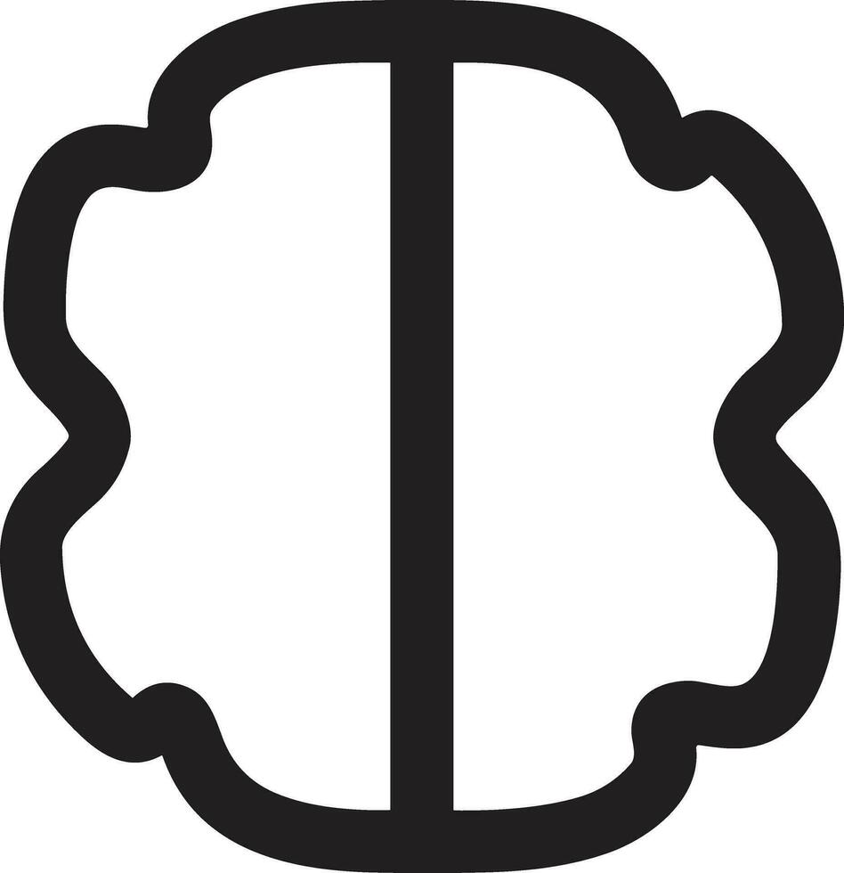 Brain idea symbol icon vector image. Illustration of the creative intelligence think design image