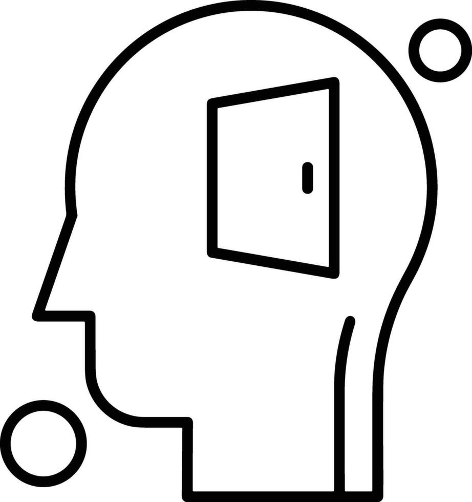 Brain idea symbol icon vector image. Illustration of the creative intelligence think design image