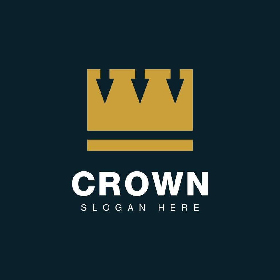 Crown Logo Royal King Queen vector symbol