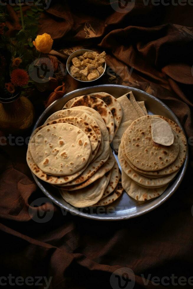 plato de delicioso tortillas foto