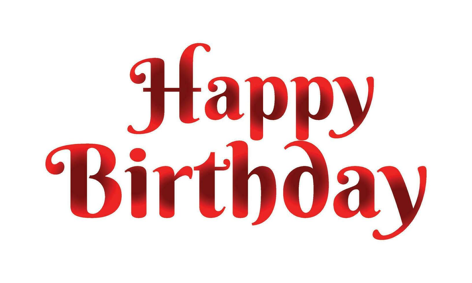 Vector happy birthday typography style vector