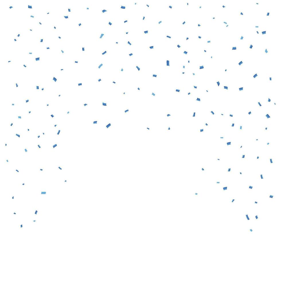 Vector blue confetti background