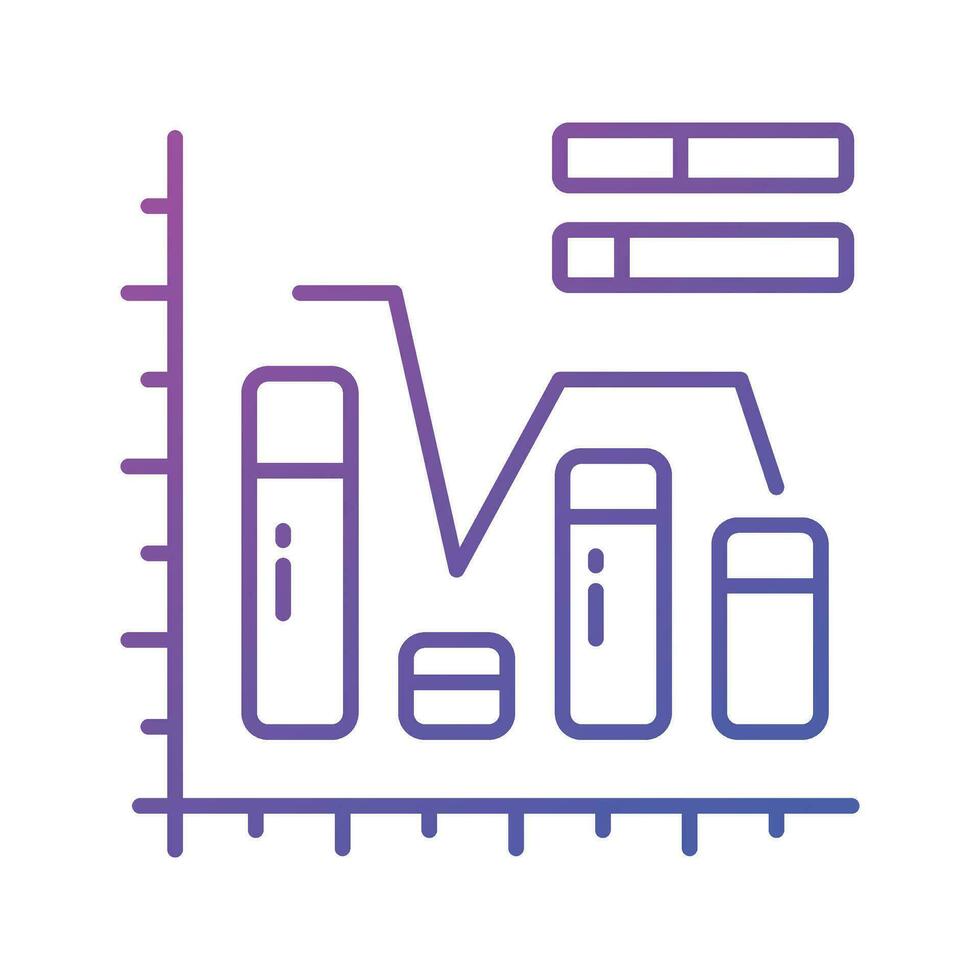Carefully crafted icon of bar chart in trendy style, premium vector design