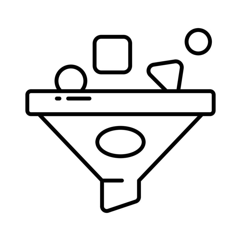 datos filtración vector diseño en de moda estilo, concepto icono de datos extracción