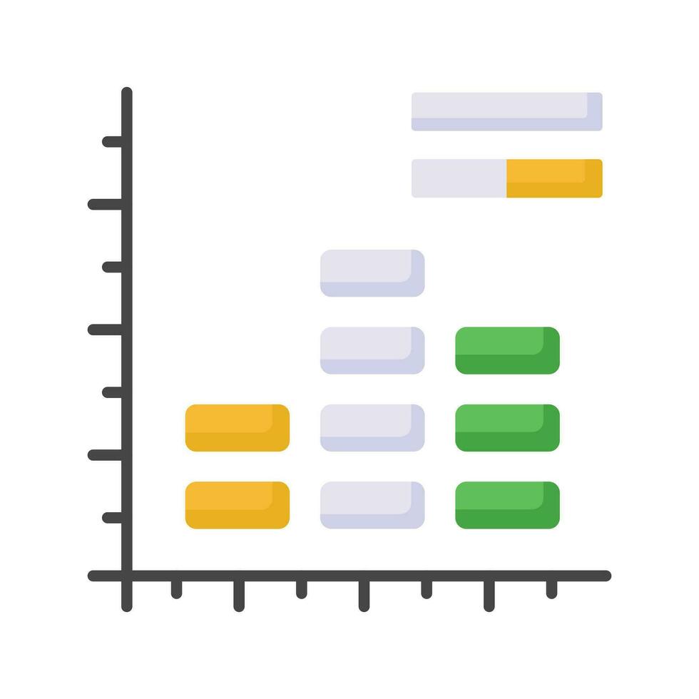 Get your hands on this creatively designed icon of histogram chart, data analytics vector