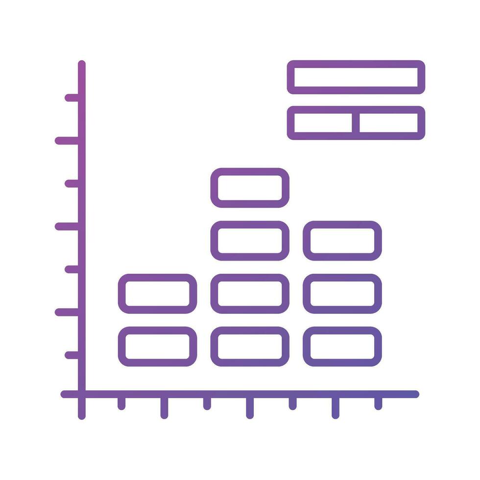 Get your hands on this creatively designed icon of histogram chart, data analytics vector