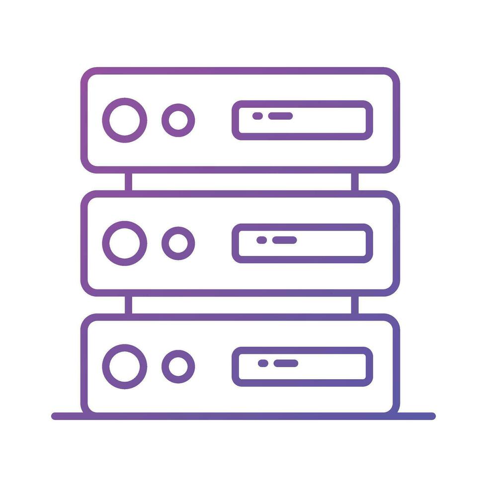 Check this beautifully designed icon of data server in modern style vector