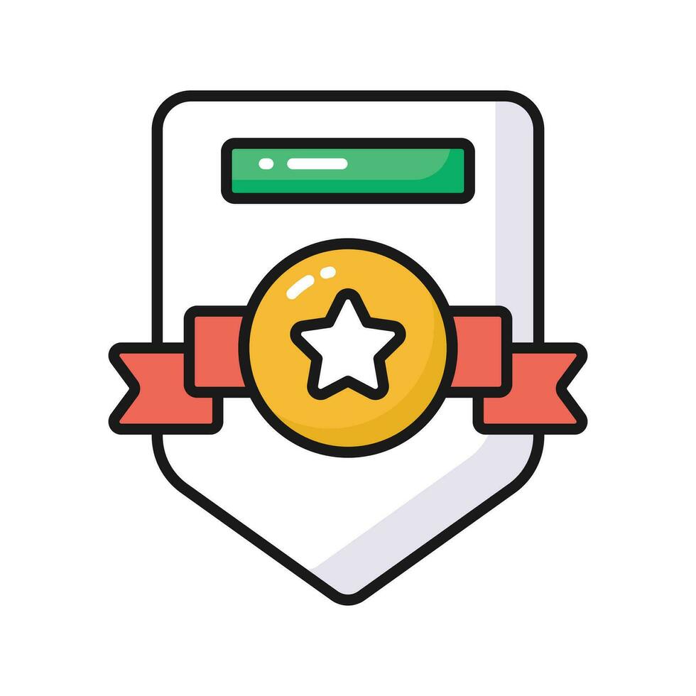 Check this creatively designed vector of certificate in trendy style, premium icon