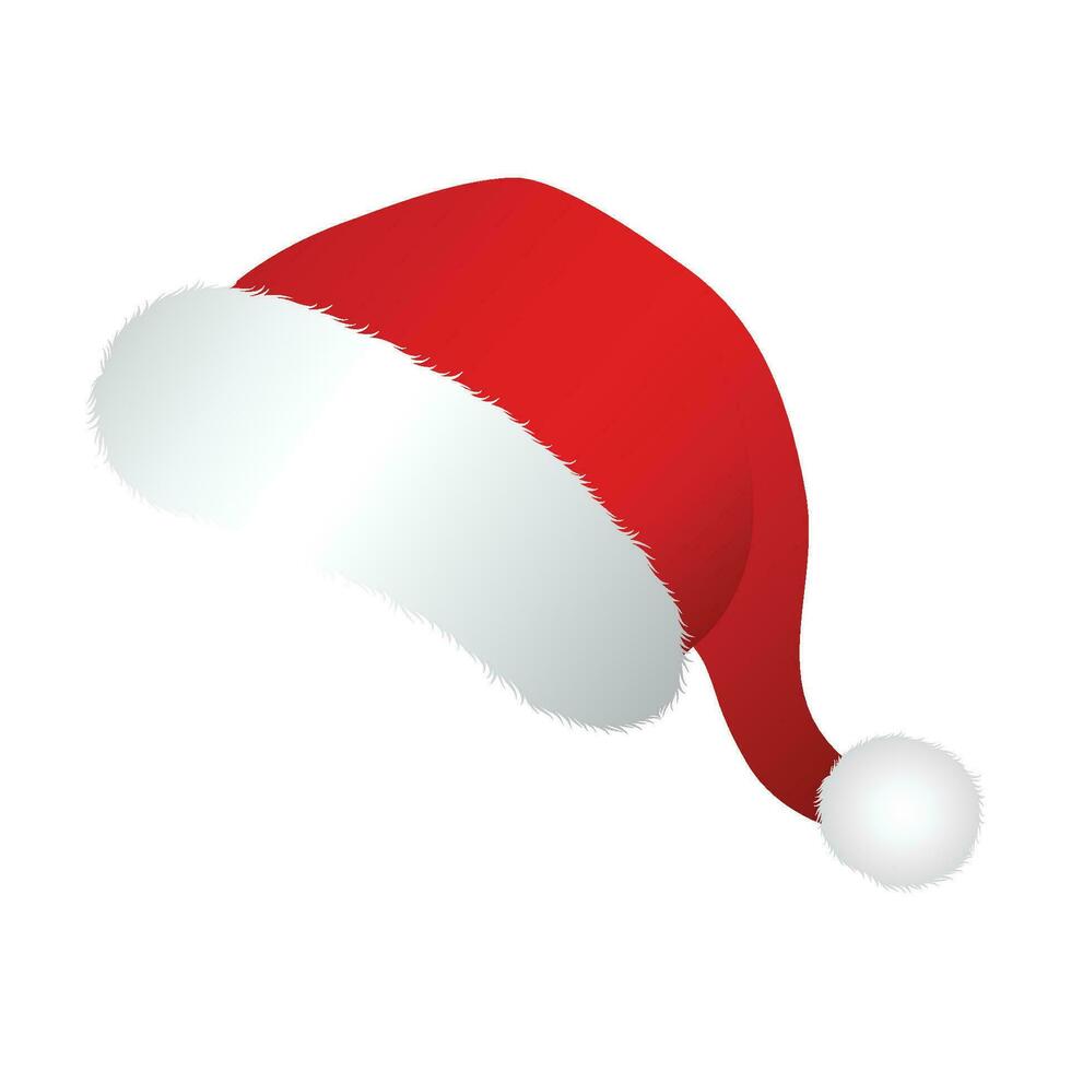 vector realistic santa claus hat