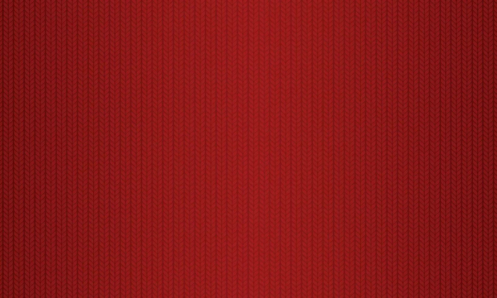Vector texture of knitted fabric cozy red knitting pattern