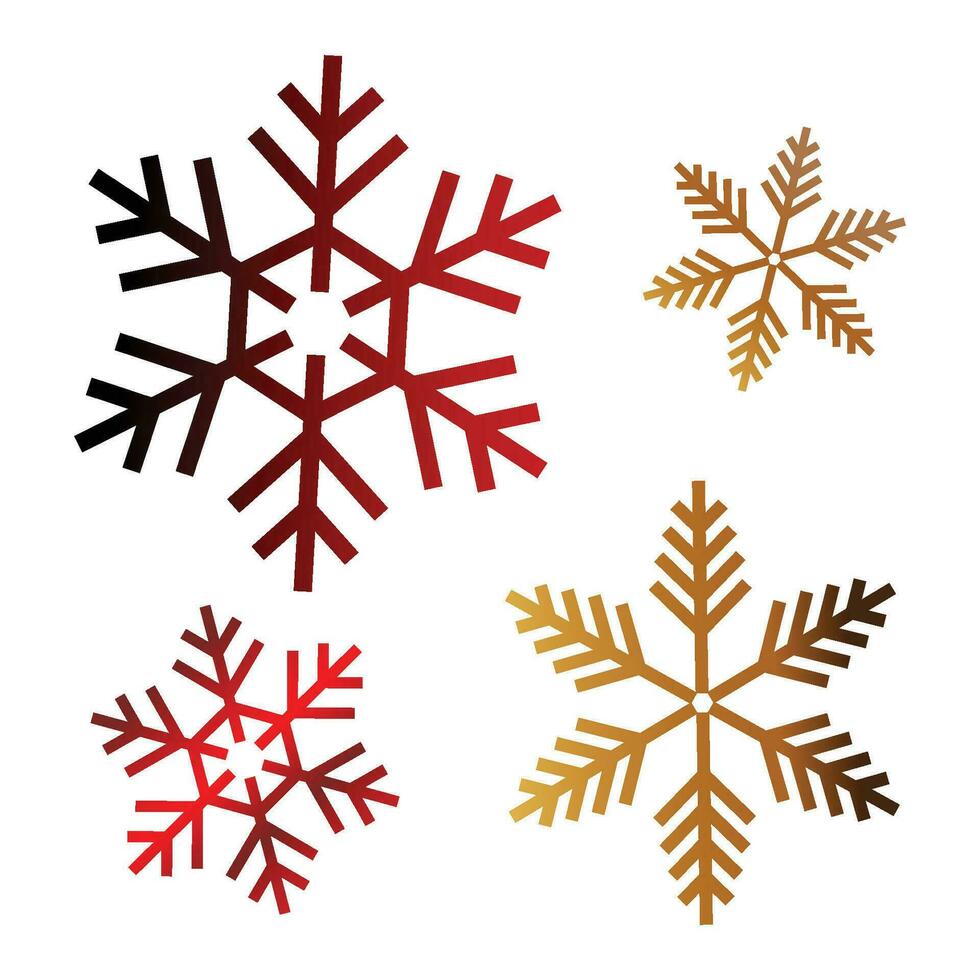 Vector decorative christmas snowflakes designs