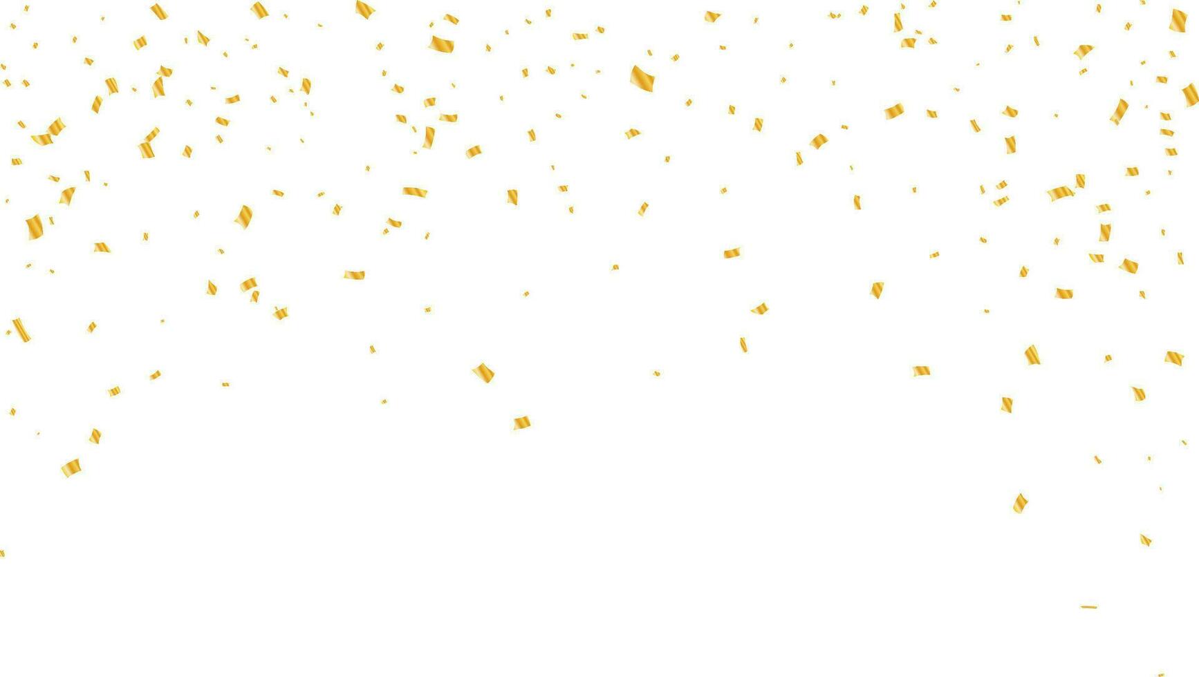 Vector golden confetti background.