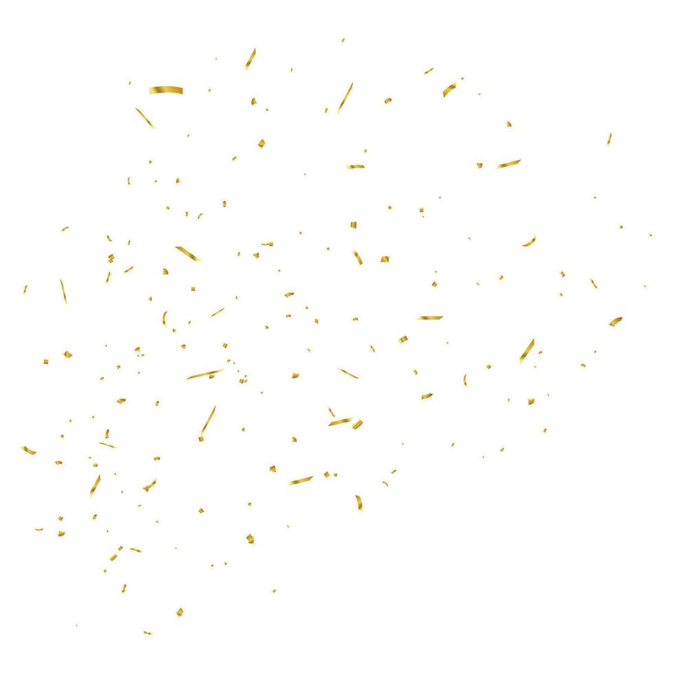 Vector golden confetti background.