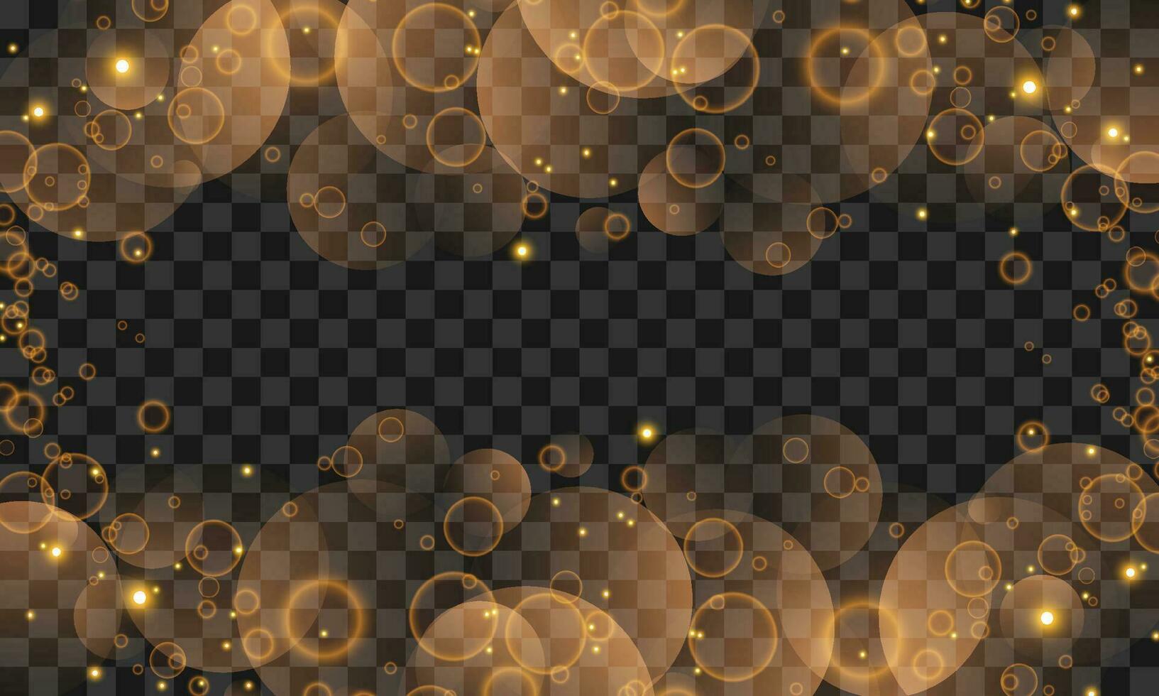 Vector dark background with bokeh effect