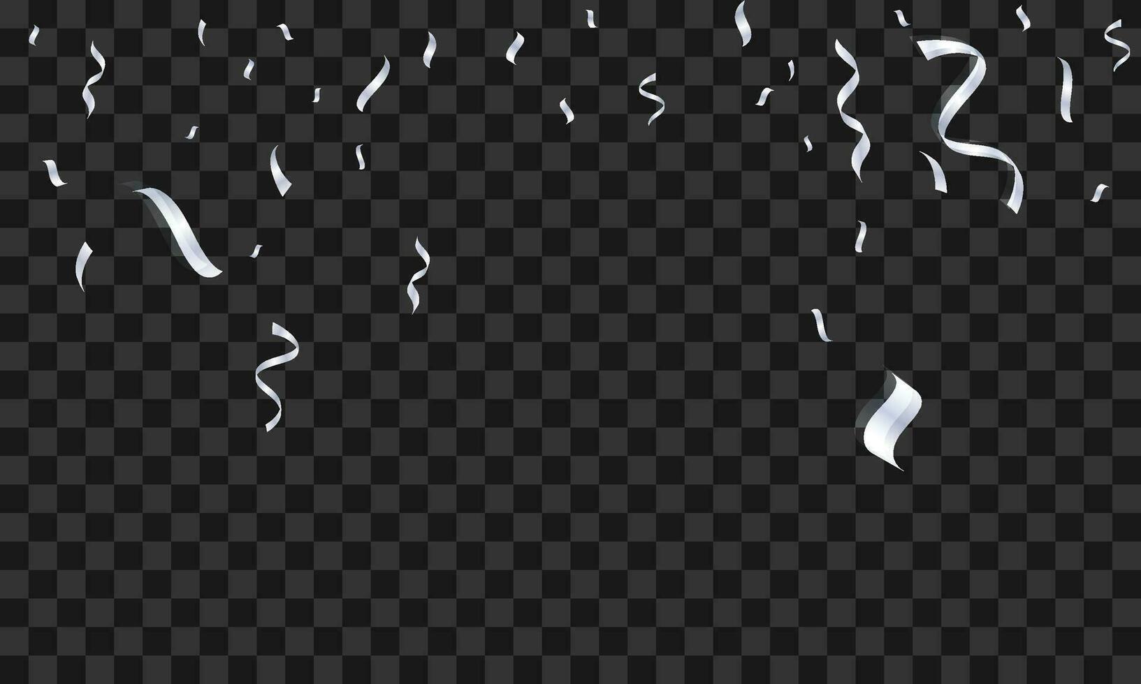 Vector white confetti background